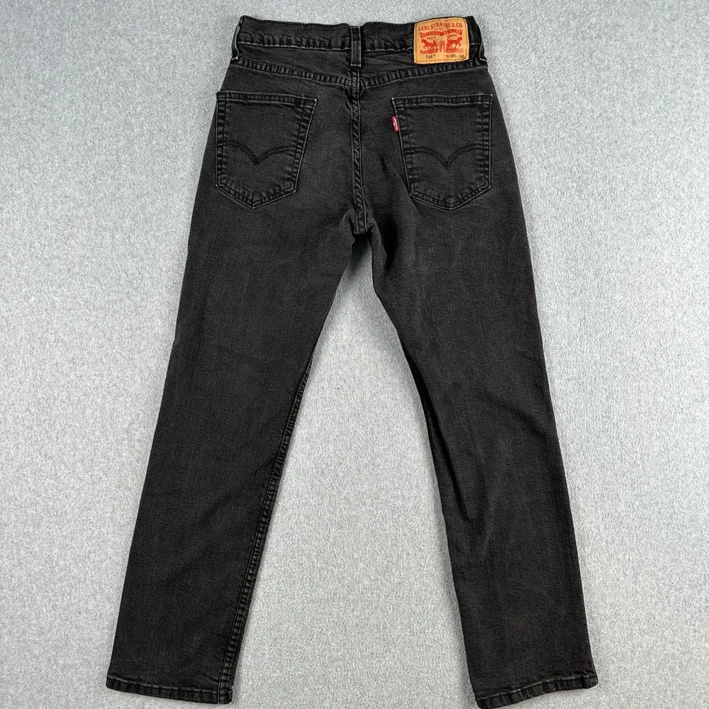 Levi's 514 Jeans Men's 29x30 Black Straight Fit Denim Faded Casual Pants‎ Rodeo